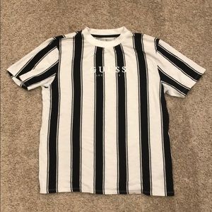 Guess Originals Embroidered Stripe Shirt Sz Medium